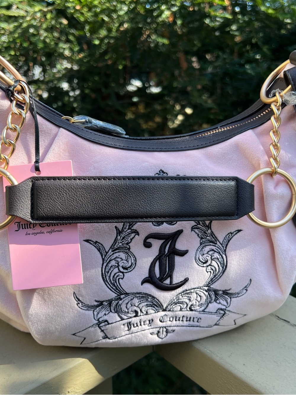 Juicy Couture Need More Juicy Pink Hobo - Picture 3 of 5